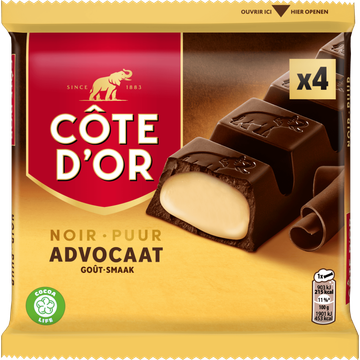Côte d'Or Chocoladereep Puur Advocaat Smaak 4 Stuks - JUMBO