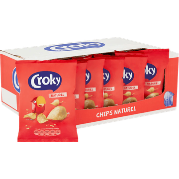 Croky Chips Naturel 20 x 45g - JUMBO