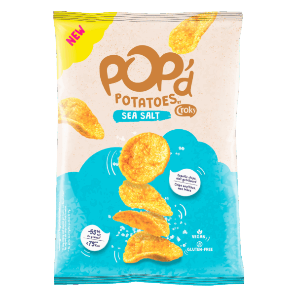 Croky Pop'd Potatoes Sea Salt - PLUS
