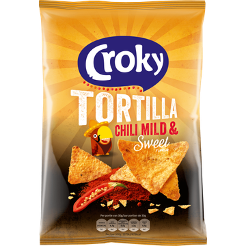 Croky Tortilla Chili Mild & Sweet Flavour - JUMBO