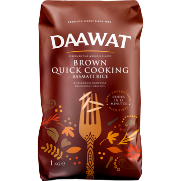 Daawat Snelkokende Bruine Basmatirijst - JUMBO