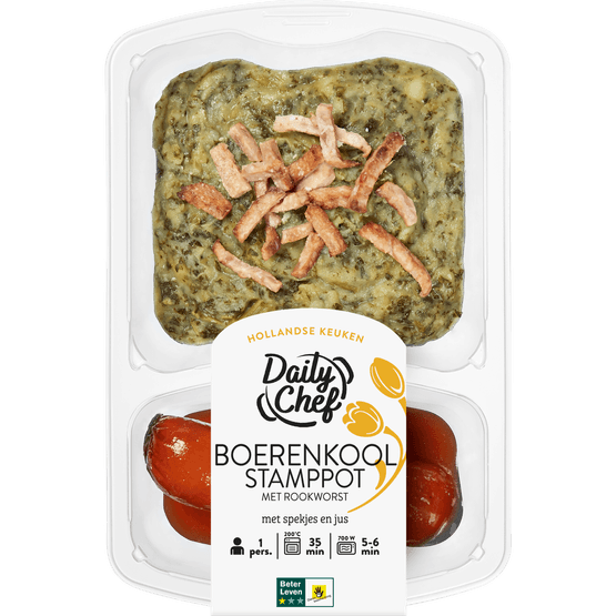 Daily Chef Boerenkool stamppot rookworst - Dirk
