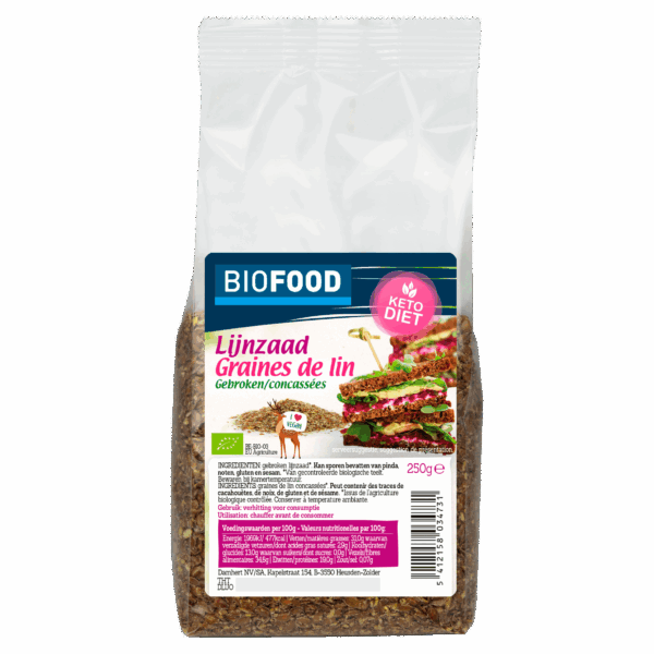 Damhert Biofood Gebroken Lijnzaad - PLUS