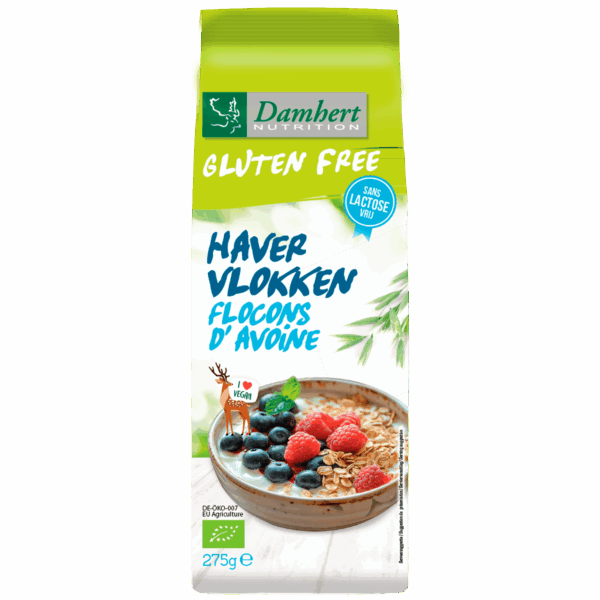 Damhert Glutenvrije Havervlokken Bio - PLUS