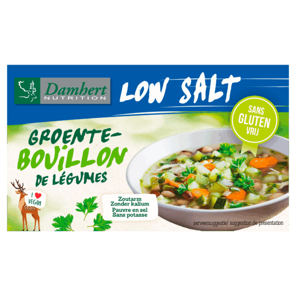 Damhert Low salt groentebouillonblokjes - PLUS