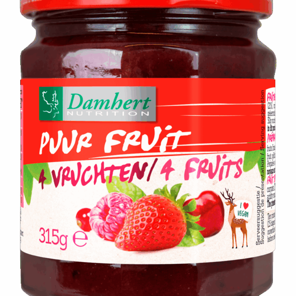 Damhert Puur fruit confituur vier vruchten - PLUS