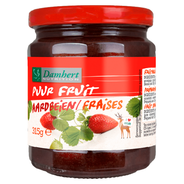 Damhert Suikerbewust Jam Confituur Aardbei - PLUS