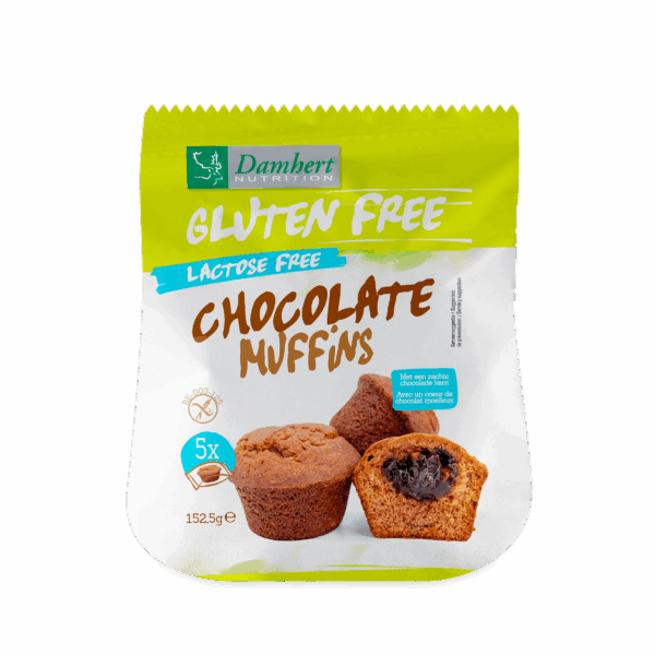Damhert glutenvrije chocolade muffins - PLUS