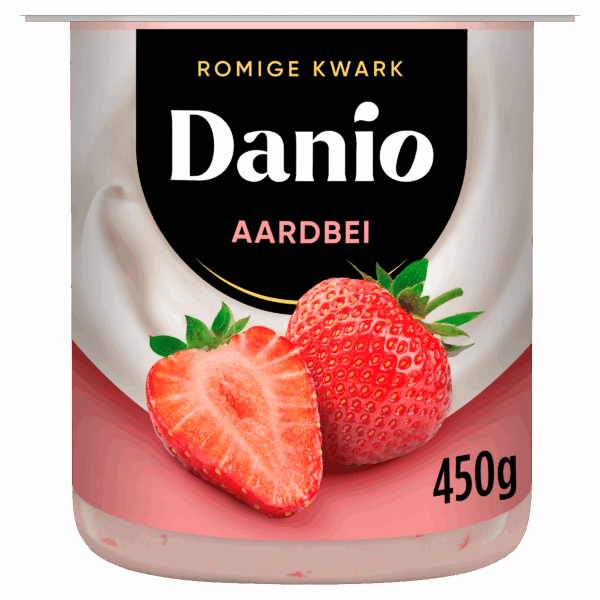 Danio Romige Kwark Aardbei - PLUS