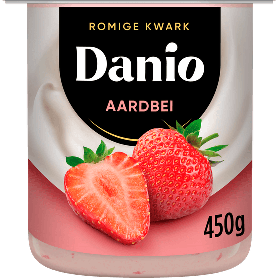 Danio Romige kwark aardbei - Dirk