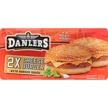 Danlers Cheese Burger 2 Stuks - JUMBO