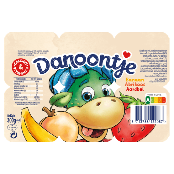 Danoontje Kinder Fruitkwark Toetjes Banaan