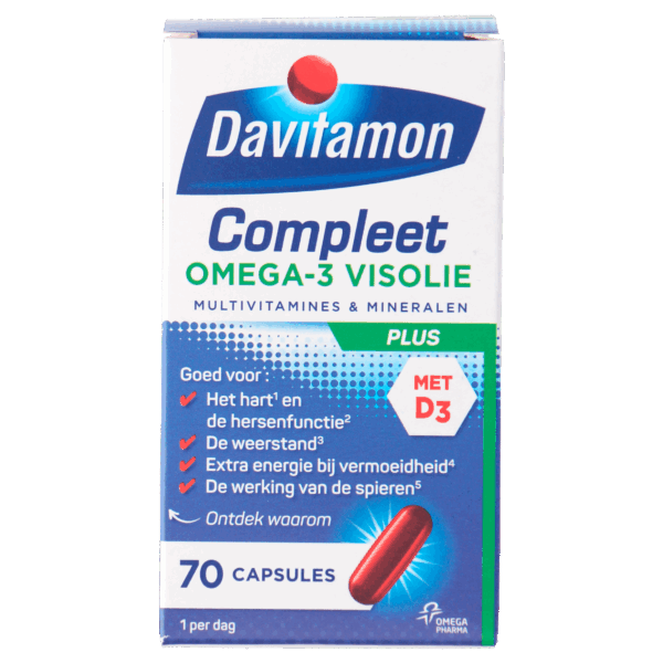 Davitamon Vitamine Compleet omega3 visolie - PLUS