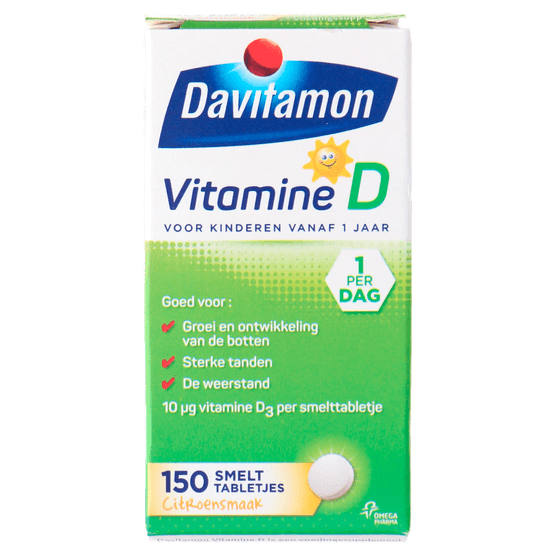 Davitamon Vitamine D Smelttabletten Kinderen Citroen - Dirk