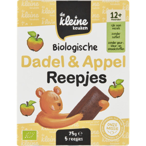 De Kleine Keuken Biologische Dadel en Appel Reepjes 12m+ - Albert Heijn