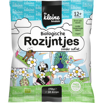 De Kleine Keuken Biologische Rozijntjes Zonder Sulfiet 12+ Maanden - JUMBO