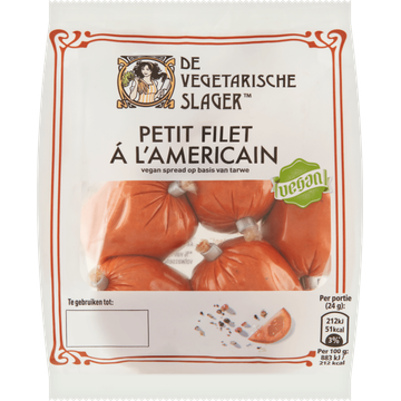 De Vegetarische Slager Petit Filet á l'Americain 5 Stuks - JUMBO