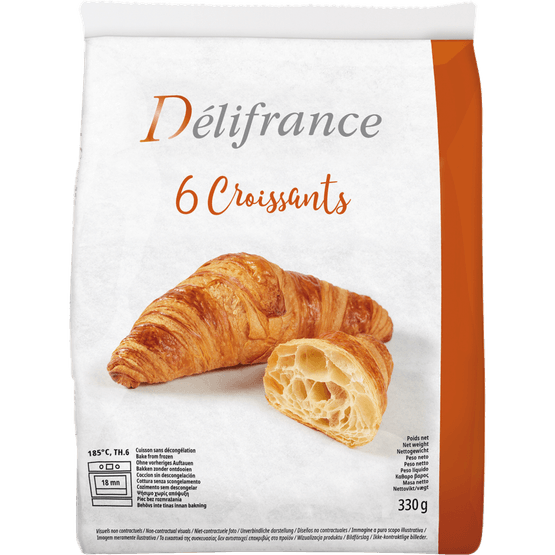 Délifrance Croissant roomboter 6 stuks - Dirk