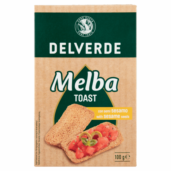 Delverde Melba toast met sesamzaadjes - PLUS