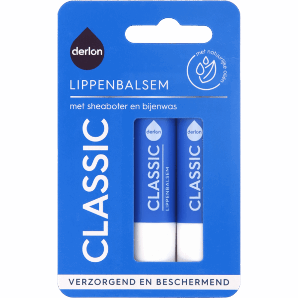 Derlon Lippenbalsem Classic 2 st - PLUS