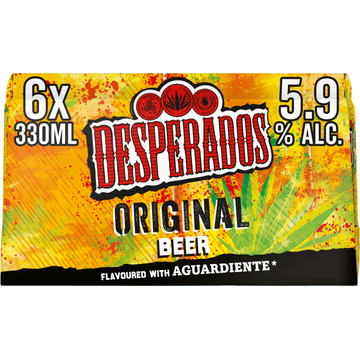 Desperados Original Bier Blik 6 x 330ml - JUMBO