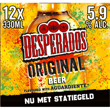 Desperados Original Bier Fles 12 x 330ml - JUMBO
