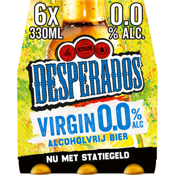 Desperados Virgin 0.0 Bier Fles 6 x 330ml - JUMBO