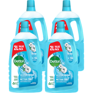 Dettol Allesreiniger Katoenfris Value Pack 4 x 2 L - JUMBO
