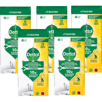 Dettol Doekjes Citrus 5 x 72 Stuks - JUMBO