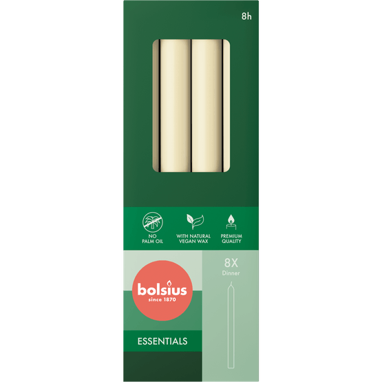 Dinerkaarsen soft pearl - Dirk