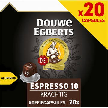 Douwe Egberts Espresso Krachtig Koffiecups 20 stuks - JUMBO