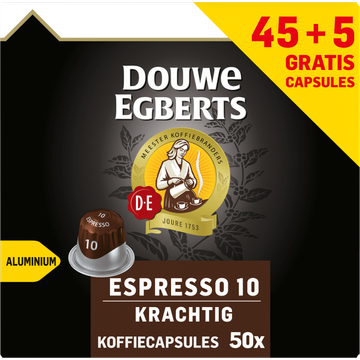 Douwe Egberts Espresso Krachtig Koffiecups 45 + 5 Gratis - JUMBO