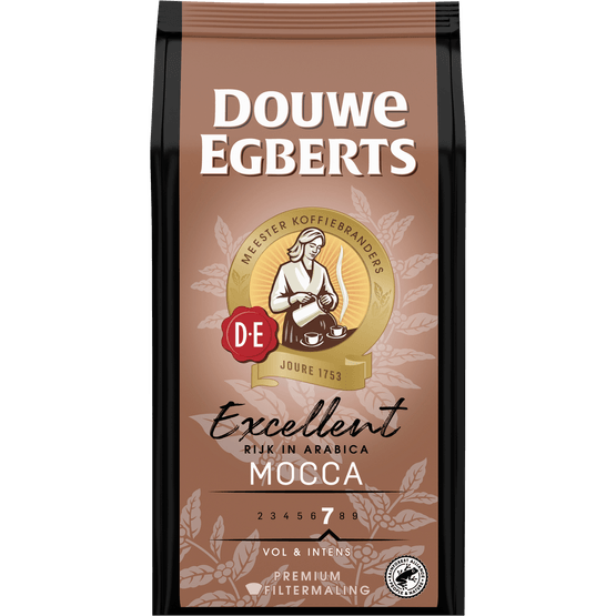 Douwe Egberts Filterkoffie excellent mocca sterkte 7 - Dirk