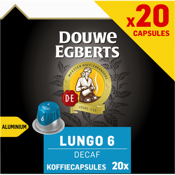 Douwe Egberts Lungo Decaf Koffiecups - JUMBO