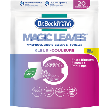 Dr. Beckmann Original Magic Leaves Wasmiddel Sheets Kleur - JUMBO
