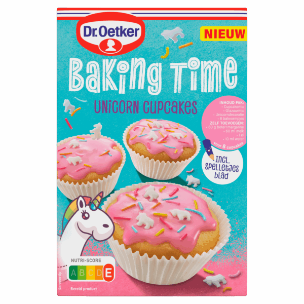 Dr. Oetker Baking Time Unicorn Cupcake Bakmix - PLUS