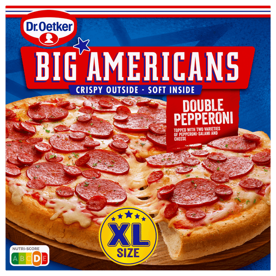 Dr. Oetker Big Americans pizza XL double pepperoni - Dirk