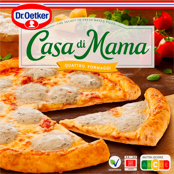 Dr. Oetker Casa di mama pizza quattro formaggi - Dirk