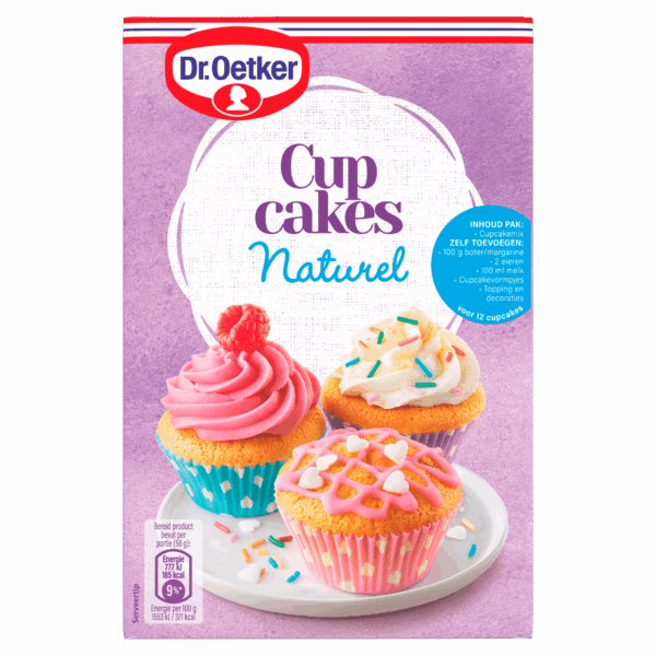 Dr. Oetker Cupcakes naturel bakmix - PLUS