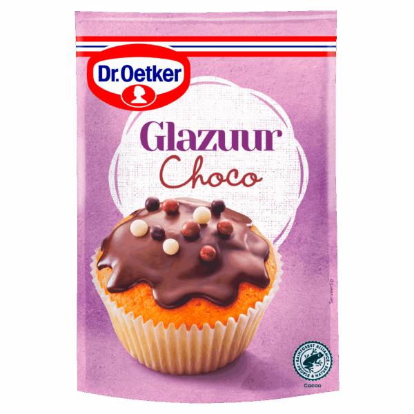 Dr. Oetker Glazuur Choco Taart Versiering - PLUS