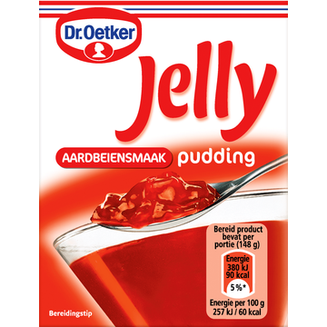Dr. Oetker Jelly Aardbeiensmaak Pudding - JUMBO
