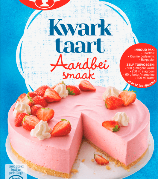 Dr. Oetker Kwarktaart Aardbeiensmaak Bakmix - PLUS