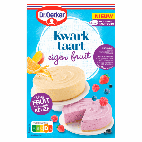 Dr. Oetker Kwarktaart Eigen Fruit Baxmix - PLUS