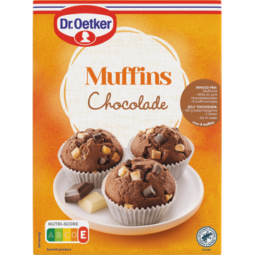 Dr. Oetker Muffins Chocolade Bakmix - JUMBO