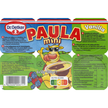 Dr. Oetker Paula Vla met Vanillesmaak en Chocoladesmaak Vlekken Mini - JUMBO
