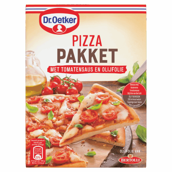 Dr. Oetker Pizza pakket tomatensaus en olijfolie - PLUS