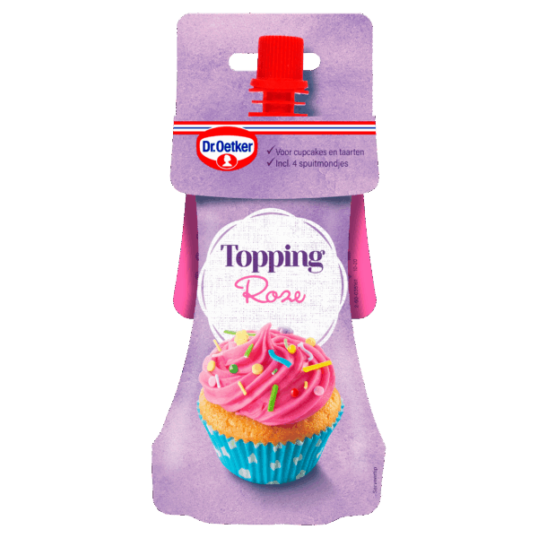 Dr. Oetker Topping roze taart versiering - PLUS