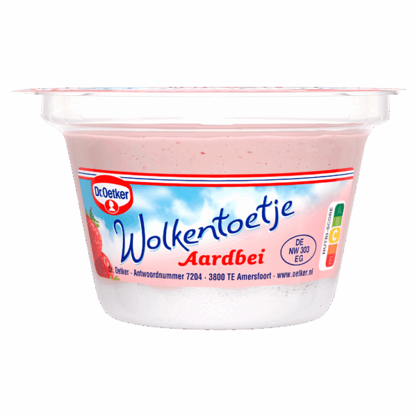 Dr. Oetker Wolkentoetje Aardbei - PLUS