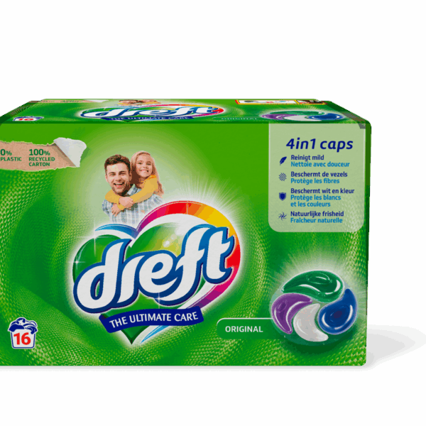 Dreft 4in1 wascapsules regular - PLUS
