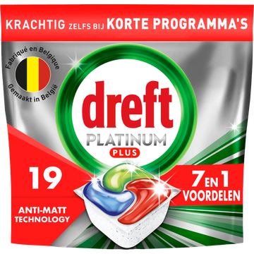Dreft Platinum Plus All In One Vaatwastabletten Anti-dofheidstechnologie - JUMBO